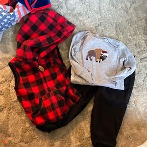 Buffalo fleece set